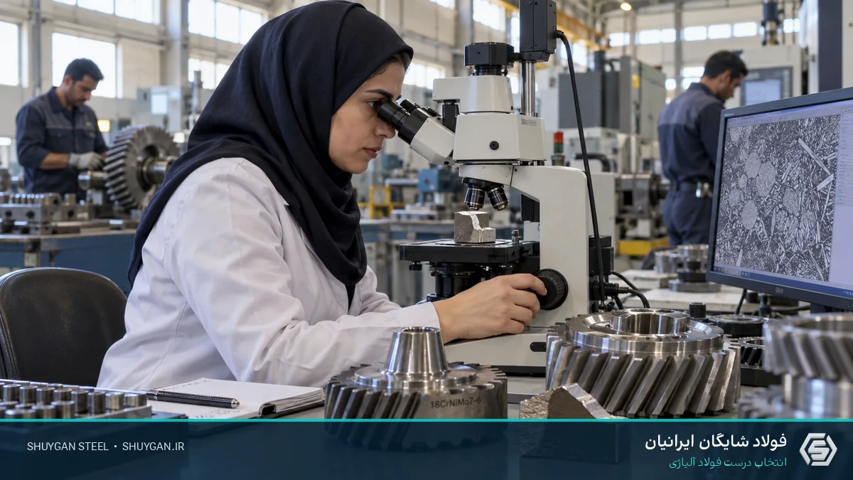 صحنه صنعتی ایرانی مرتبط با آستنیت باقیمانده در فولاد سمانته و کنترل مقاطع فولادی