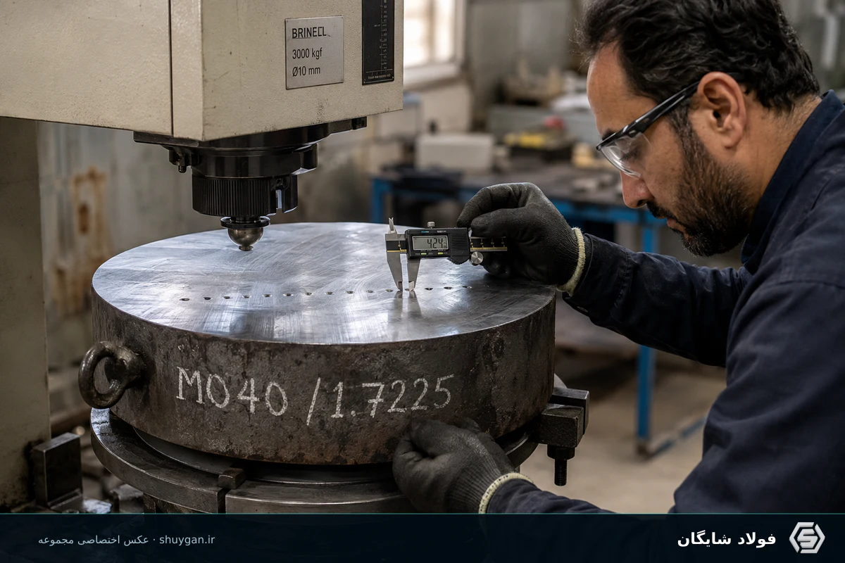 تصویر فنی پروفیل کیفی سردشدن از سطح تا مغز میلگرد